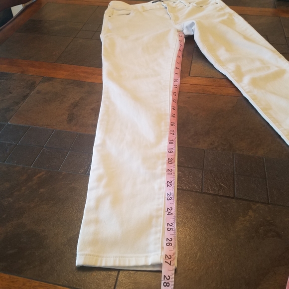 JACOB DAVIS Uma Ankle Skinny Jean White Stretch Size 26 - Picture 7 of 8